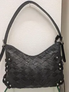 オーストリッチ　編みデザインバッグ