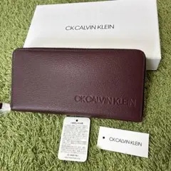 カルバンクライン　長財布　19800円　本革　ボルドー　803635のサムネイル