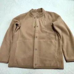 130　無印良品　フリースジャケット ブラウン　アウター