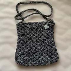 VIVAYOU 杢調模様編み サコッシュ ショルダーバッグ