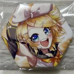 激レア　鏡音リン　六角　缶バッジ