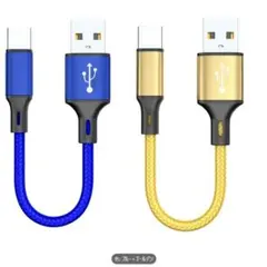 USB Type-C ケーブル 0.25m 2本セット
