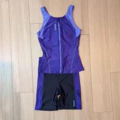 Reebok スポーツ用水着 紫・黒のサムネイル