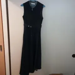 ZARA ノースリーブ デニムワンピース　アシンメトリー