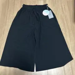 ✨️ブラック ハーフワイドパンツ M