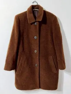 Aquascutum アクアスキュータム ウール ロング コート ブラウン 茶のサムネイル