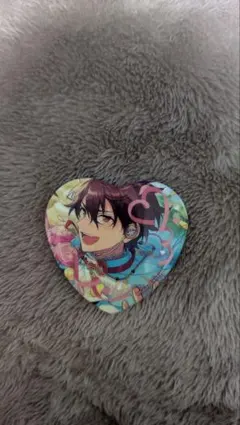 あんスタ　ホワイトデー　ハート缶バッジ　守沢千秋　箱無し