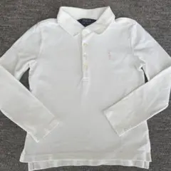 新品同様　ラルフローレン　長袖　ポロシャツ　白　4T