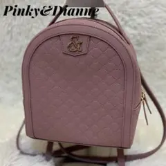 【美品】PINKY&DIANNE DE・ゼネラル ミニリュックサック ピンクのサムネイル