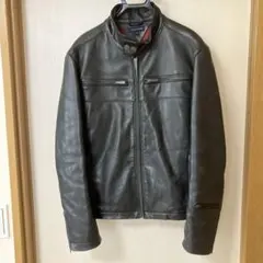 TOMMY HILFIGER レザーライダージャケット ブラック Mサイズのサムネイル