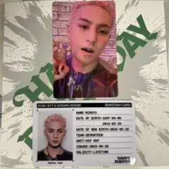 SEVENTEEN HAPPY BURSTDAY ミンギュ トレカ セット