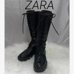 ZARA レースアップブーツ