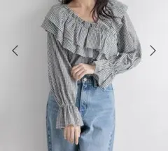 LOWRYSFARM ギャザーブラウス