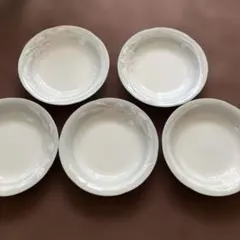 YVES SAINT LAURENT 花模様皿　5枚セット