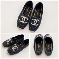 CHANEL デニム エスパドリーユ 36 - メルカリ