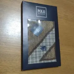 Polo ブラウンチェック ハンカチ