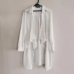 REFRESHING ホワイトメッシュロングシャツのサムネイル