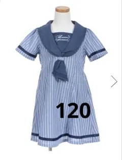 120 axes femme セーラー襟 半袖ワンピース