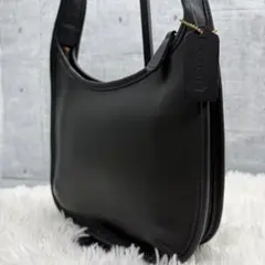 美品 オールド コーチ 9020 エルゴ ワンショルダーバッグ レザー ブラック