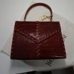 ち*E様 Yves Saint Laurent クロコ型押し ハンドバッグのサムネイル