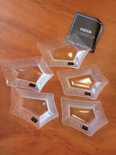 春はガラスが素敵　ホヤクリスタル　小さいお皿　豆皿