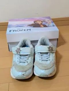 Frozen アナと雪の女王 スニーカー 水色　18.5cm