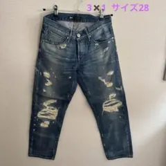 3x1 M4 L'Appartementダメージ加工 ストレートデニム　28のサムネイル