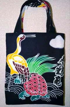 ペタンコトートバッグ　ハンドメイド