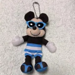 東京ディズニー ハローハローサマー ぬいぐるみチャーム ミッキー 青
