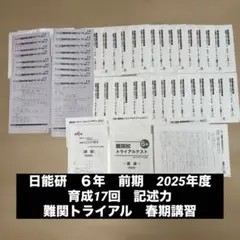 日能研 5年 2025年度 思考力育成テスト 記述力模試 - メルカリ