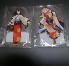 a●鬼滅の刃　アクスタ　午年　甘露寺蜜璃　伊黒小芭内