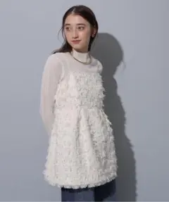 フリンジツイードキャミ　Rirandture