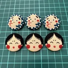 くるみボタン　ヘアゴム　114