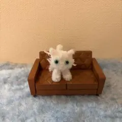 白猫 ★ ミニチュア モールアート 猫