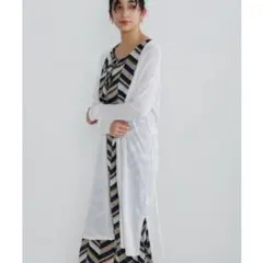 新品タグ付ブージュルード511541訳ありさらさら袖ラインロングカーデ定価660