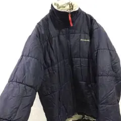 90ｓ Ｒｅｅｂｏｋ ダウンジャケット 肉厚 ヴィンテージ ネイビー Ｓ