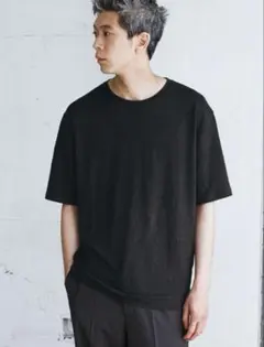 lidnm Linen T-Shirt ICE BLACK サイズLのサムネイル