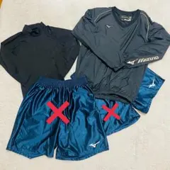 【4/10出品終了】 Mizuno サッカーウィンドブレーカーとアンダーシャツ