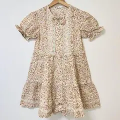 試着のみ】ピンクハウス マーガレットリースにひよことうさちゃん柄