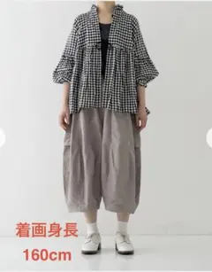 ネストローブ コットンリネンウェザー バレルパンツ グレー - メルカリ