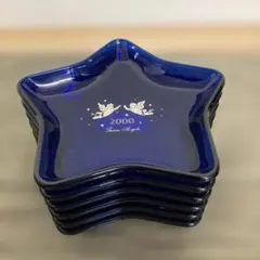 2000年　星型ネイビーブルー皿 6枚セット
