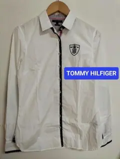 TOMMY HILFIGER　長袖シャツ　エルボーパッチ　ペイズリー　刺繍のサムネイル