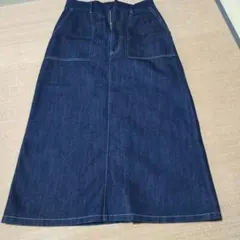 CROCODILE デニム ロングスカート Lのサムネイル
