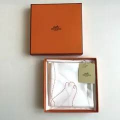 エルメス　馬刺繍ステッチハンカチのサムネイル