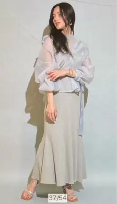 新品　mystrada マイストラーダ シースルーシャツ　ニットワンピース