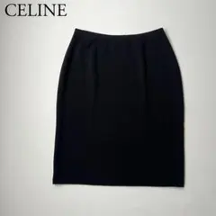 美品　CELINE セリーヌ　ニットスカート　ブラック　ストレッチ　46のサムネイル