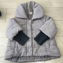 petit main グレー 中綿コート 100cm