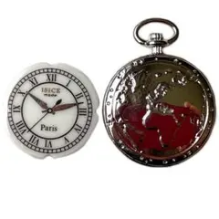 フランス製陶器フェーブ　懐中時計⑥　２個　モントレ・ア・グセット　フェーヴ