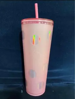 カリフォルニアディズニー　スタバ　ピンクドットタンブラー