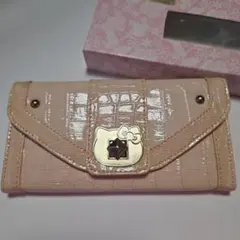 ハローキティ ピンク 財布 クロコダイル風